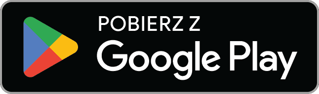 Przycisk do pobrania aplikacji Pjazdy w sklepie Google Play.